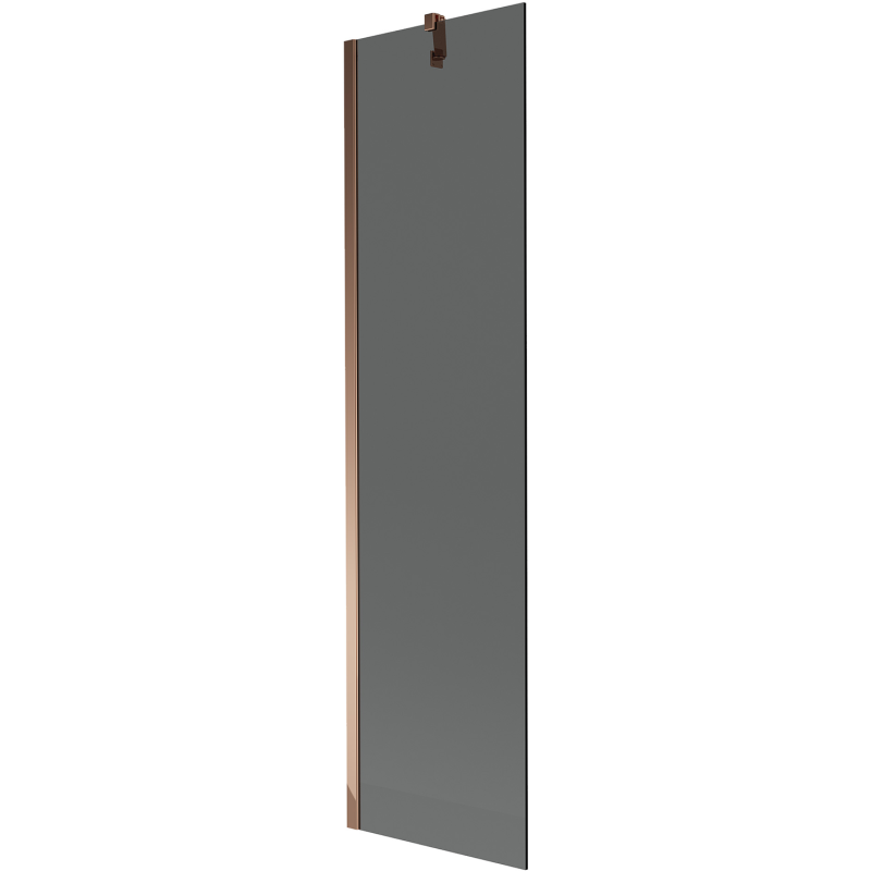 Mexen Next 1-szárnyas fürdőkád paraván 50 x 150 cm, grafit, rózsaarany - 895-050-000-00-40-60