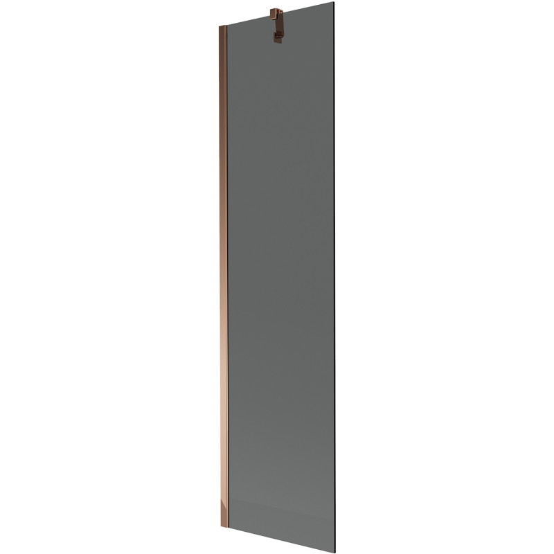 Mexen Next egyszárnyú kádparaván 50 x 150 cm, grafit, rózsaarany - 895-050-000-00-40-60