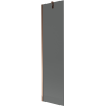 Mexen Next 1-szárnyú fürdőkád paraván 50 x 150 cm, grafit, rózsaszín arany - 895-050-000-00-40-60