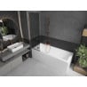 Mexen Next paravan cadă 1-canată 50 x 150 cm, grafit, aur roz - 895-050-000-00-40-60