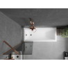 Mexen Next paravan de baie cu 1 panou 50 x 150 cm, grafit, aur roz - 895-050-000-00-40-60
