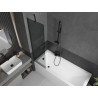 Mexen Next paravan cadă de baie cu 1 aripă 50 x 150 cm, grafit, negru - 895-050-000-00-40-70