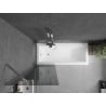 Paravan de baie Mexen Next cu 1 panou, 60 x 150 cm, grafit, crom - 895-060-000-00-40-01