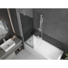 Mexen Next paravan cadă 1-panou 60 x 150 cm, grafit, alb - 895-060-000-00-40-20