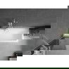 Mexen Next paravan cadă 1-aripă 60 x 150 cm, grafit, Albă - 895-060-000-00-40-20