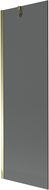 Mexen Next 1-szárnyú kádparaván 60 x 150 cm, grafit, arany - 895-060-000-00-40-50