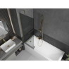 Mexen Next paravan pentru cadă cu 1 panou, 60 x 150 cm, grafit, auriu - 895-060-000-00-40-50
