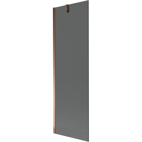 Mexen Next egyszárnyú kádparaván 60 x 150 cm, grafit, rózsaarany - 895-060-000-00-40-60