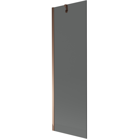 Mexen Next paravan de cadă cu 1 canat 60 x 150 cm, grafit, aur roz - 895-060-000-00-40-60