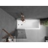 Mexen Next paravan de cadă cu 1 canat 60 x 150 cm, grafit, aur roz - 895-060-000-00-40-60