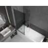 Mexen Next paravan cadă cu 1 panou 70 x 150 cm, grafit, crom - 895-070-000-00-40-01