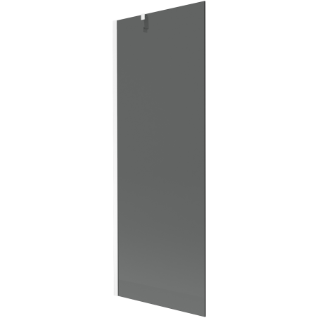 Mexen Next 1-szárnyú fürdőszobai paraván 70 x 150 cm, grafit, fehér - 895-070-000-00-40-20