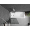 Mexen Next paravan de baie cu 1 canat 70 x 150 cm, grafit, alb - 895-070-000-00-40-20