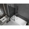 Mexen Next paravan de cadă cu 1 aripă 70 x 150 cm, grafit, negru - 895-070-000-00-40-70