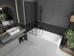Mexen Next paravan cadă 1-aripă 70 x 150 cm, grafit, Neagră - 895-070-000-00-40-70