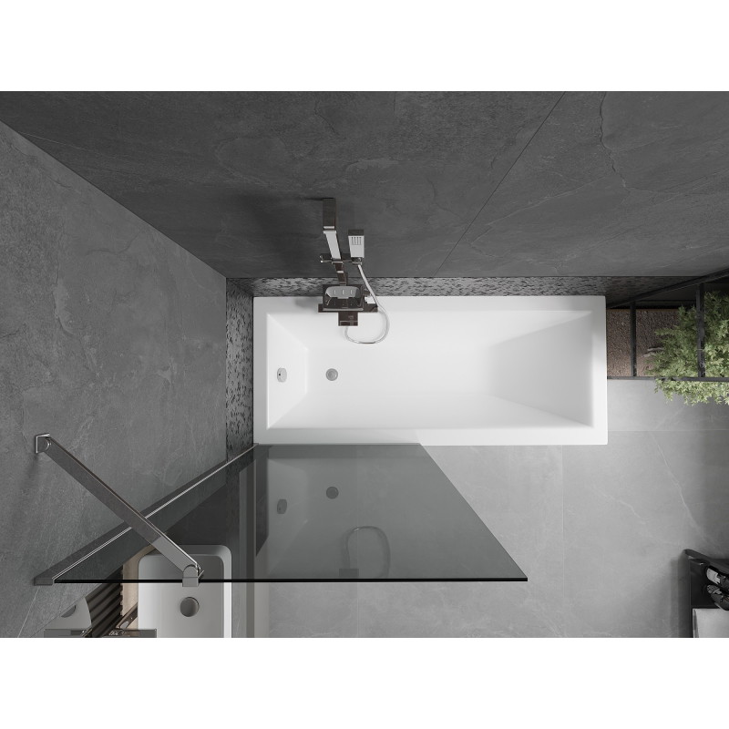 Mexen Next paravan cadă cu 1 panou 80 x 150 cm, grafit, crom - 895-080-000-00-40-01