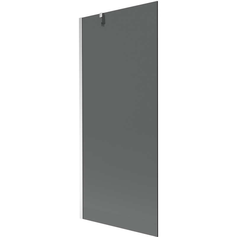 Mexen Next 1 szárnyas kádparaván 80 x 150 cm, Sötétszürke, Króm - 895-080-000-00-40-01