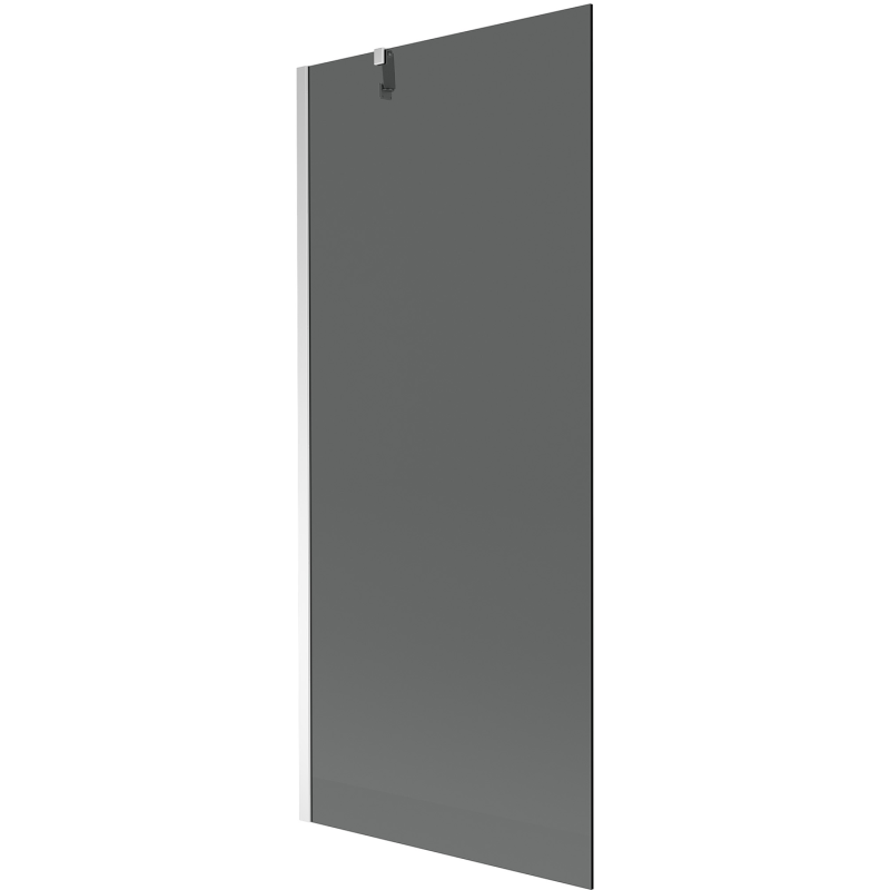 Mexen Next egyajtós fürdőszobai paraván 80 x 150 cm, grafit, króm - 895-080-000-00-40-01