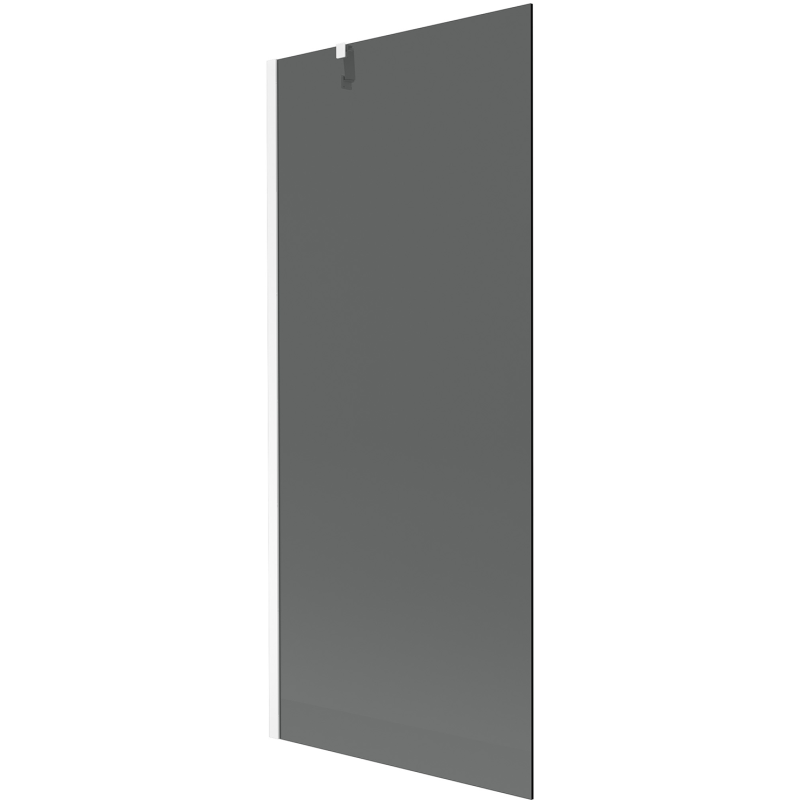 Mexen Next 1 szárnyas kádparaván 80 x 150 cm, Sötétszürke, Fehér - 895-080-000-00-40-20