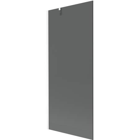 Mexen Next 1 szárnyas kádparaván 80 x 150 cm, Sötétszürke, Fehér - 895-080-000-00-40-20