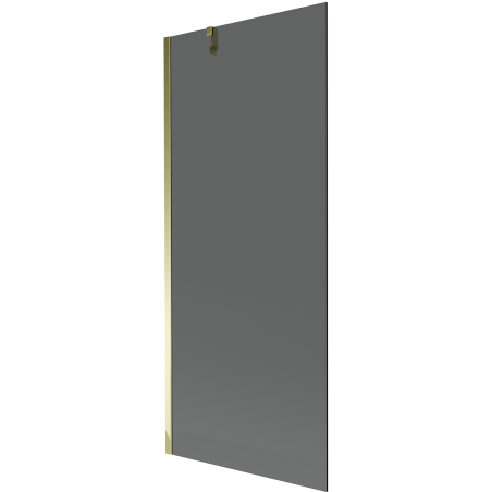 Mexen Next 1-szárnyas fürdőkád paraván 80 x 150 cm, grafit, arany - 895-080-000-00-40-50