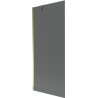 Mexen Next paravan pentru cadă, 1-canată, 80 x 150 cm, grafit, auriu - 895-080-000-00-40-50