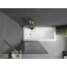 Mexen Next paravan de baie cu 1 aripă 80 x 150 cm, grafit, auriu - 895-080-000-00-40-50