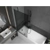 Mexen Next paravan cadă 1-aripă 80 x 150 cm, grafit, Neagră - 895-080-000-00-40-70