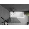 Mexen Next paravan cadă 1-aripă 80 x 150 cm, grafit, Neagră - 895-080-000-00-40-70