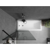 Mexen Next paravan pentru cadă cu 1 panou 80 x 150 cm, grafit, negru - 895-080-000-00-40-70