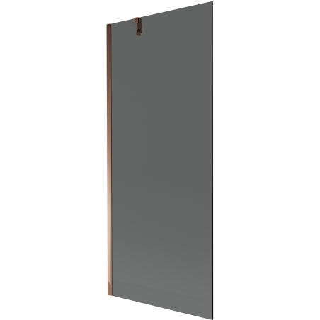 Mexen Next paravan de baie cu 1 canat 80 x 150 cm, grafit, aur roz - 895-080-000-00-40-60