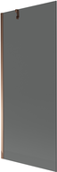 Mexen Next paravan cadă 1-aripă 80 x 150 cm, grafit, Roz-Auriu - 895-080-000-00-40-60