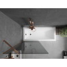 Mexen Next paravan de cadă cu un singur panou 80 x 150 cm, grafit, aur roz - 895-080-000-00-40-60