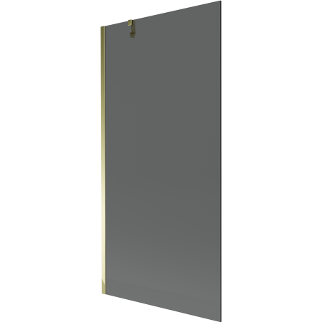 Mexen Next panou de duș de cadă, cu 1 ușă, 90 x 150 cm, grafit, auriu - 895-090-000-00-40-50