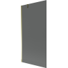 Mexen Next paravan cadă de baie cu 1 panou, 90 x 150 cm, grafit, auriu - 895-090-000-00-40-50