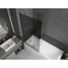 Mexen Next panou de cadă cu un singur panou 90 x 150 cm, grafit, auriu - 895-090-000-00-40-50