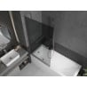 Mexen Next paravan cadă, 1 panou, 90 x 150 cm, grafit, crom - 895-090-000-00-40-01