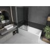 Mexen Next paravan cadă 1-aripă 90 x 150 cm, grafit, Crom - 895-090-000-00-40-01