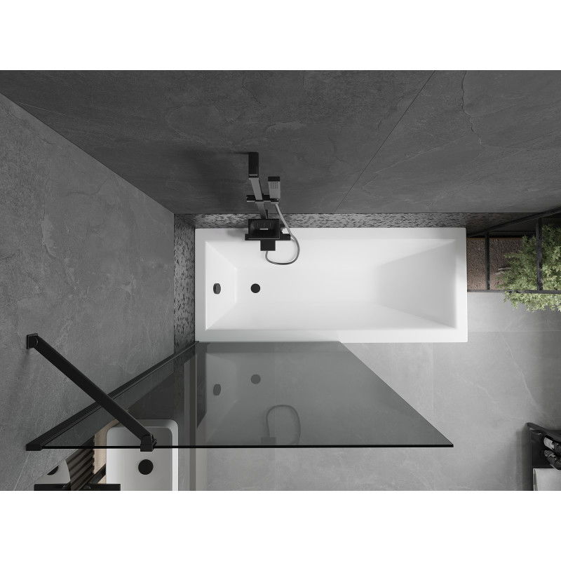 Mexen Next paravan de baie 1-canat 90 x 150 cm, grafit, negru - 895-090-000-00-40-70