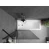 Mexen Next paravan de baie cu 1 aripă 90 x 150 cm, grafit, negru - 895-090-000-00-40-70