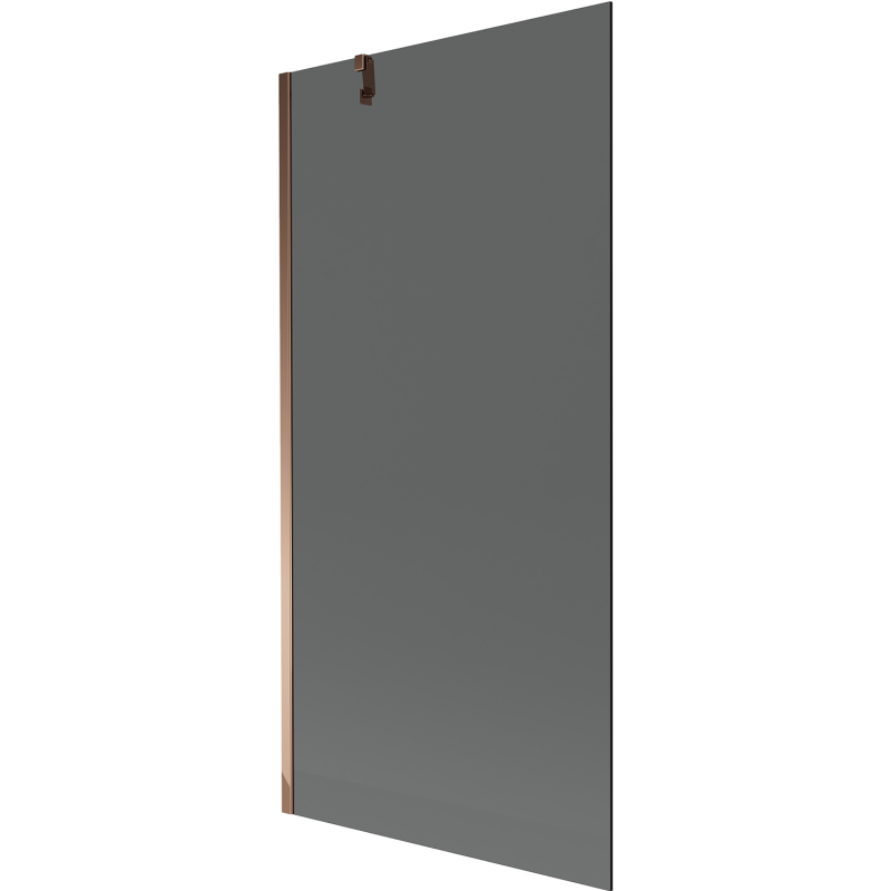 Mexen Next fürdőkádparaván, 1-szárnyú 90 x 150 cm, grafit, rózsaarany - 895-090-000-00-40-60