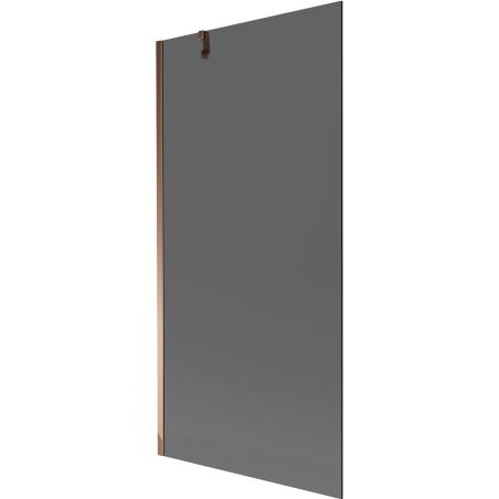 Mexen Next fürdőkádparaván, 1-szárnyú 90 x 150 cm, grafit, rózsaarany - 895-090-000-00-40-60