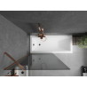 Mexen Next paravan de baie cu 1 aripă 90 x 150 cm, grafit, aur roz - 895-090-000-00-40-60