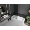 Paravan de baie Mexen Next cu 1 panou 100 x 150 cm, grafit, crom - 895-100-000-00-40-01