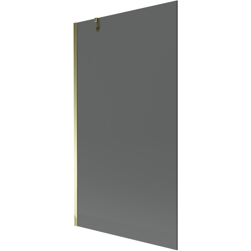 Mexen Next 1-szárnyú kádparaván 100 x 150 cm, grafit, arany - 895-100-000-00-40-50
