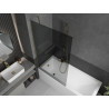 Mexen Next paravan de baie cu 1 aripă 100 x 150 cm, grafit, auriu - 895-100-000-00-40-50