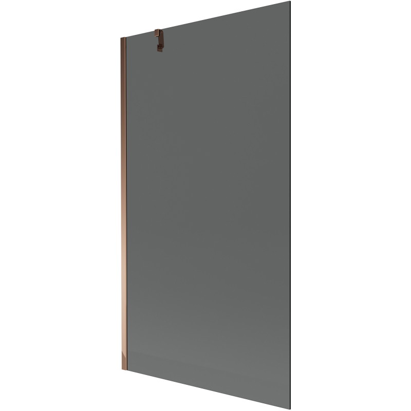 Mexen Next 1-szárnyú fürdőkád paraván 100 x 150 cm, grafit, rózsaarany - 895-100-000-00-40-60