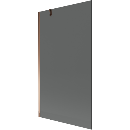 Mexen Next 1-szárnyú fürdőkád paraván 100 x 150 cm, grafit, rózsaarany - 895-100-000-00-40-60