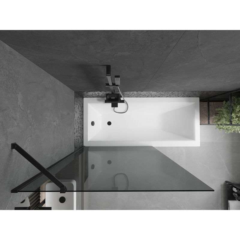 Mexen Next paravan de baie cu 1 canată 100 x 150 cm, grafit, negru - 895-100-000-00-40-70