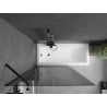 Mexen Next paravan cadă 1-aripă 100 x 150 cm, grafit, Neagră - 895-100-000-00-40-70
